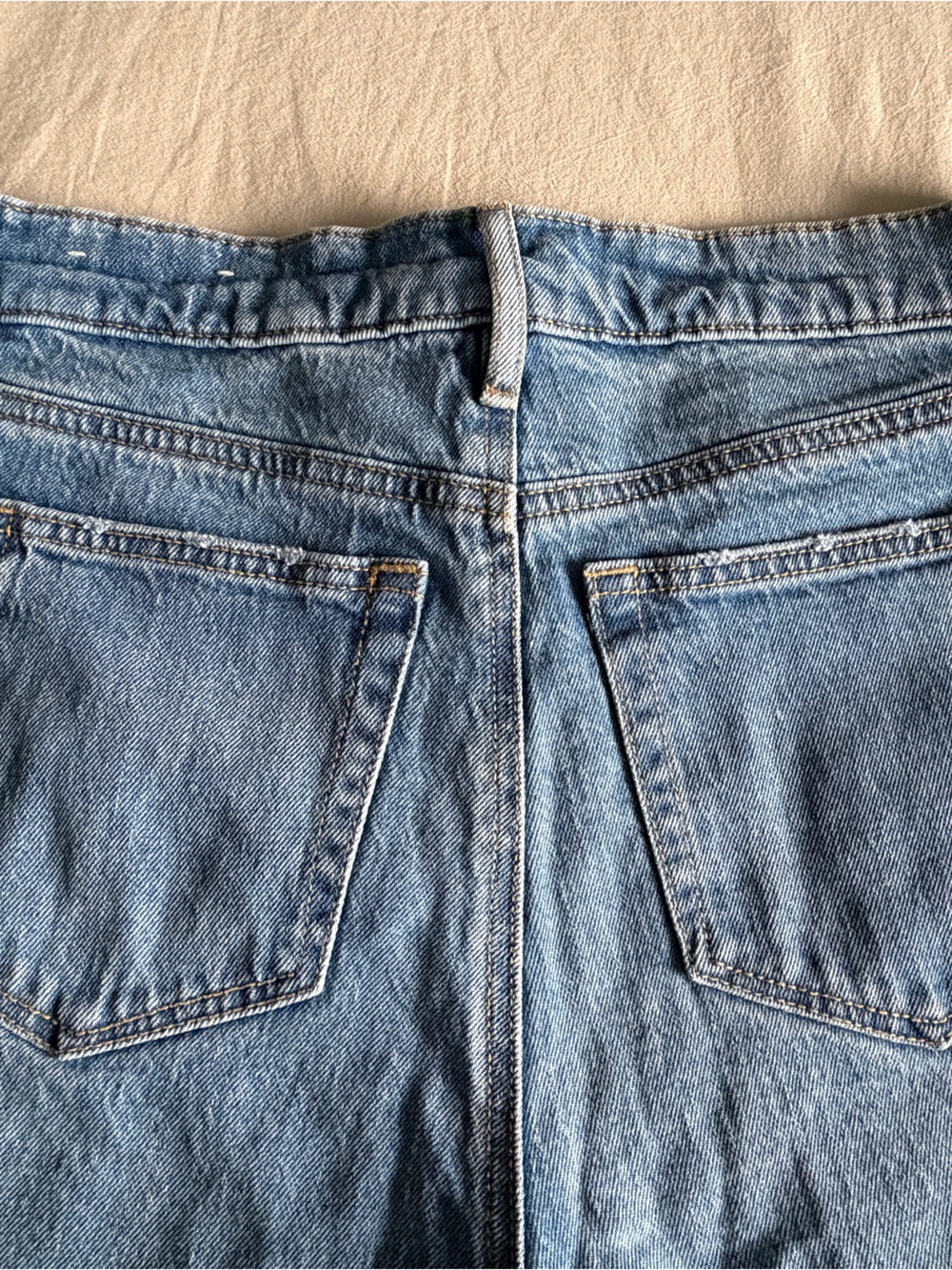 LOFT Wide Leg Jeans Size 27/4 High Rise Medium Light Blue Wash Denim - Picture 6 of 11